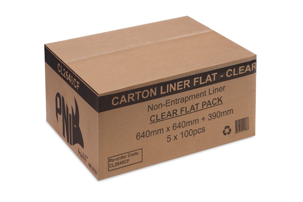 Carton Liner PNI Clear HD  - FLAT PACK 17UM